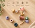 Montessori Wooden Bead Stringing Toy