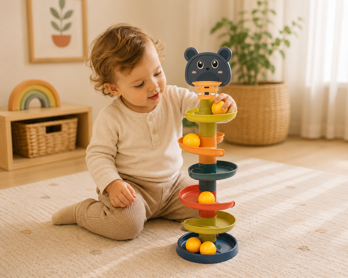 Rolling Ball Tower Toy for Kids
