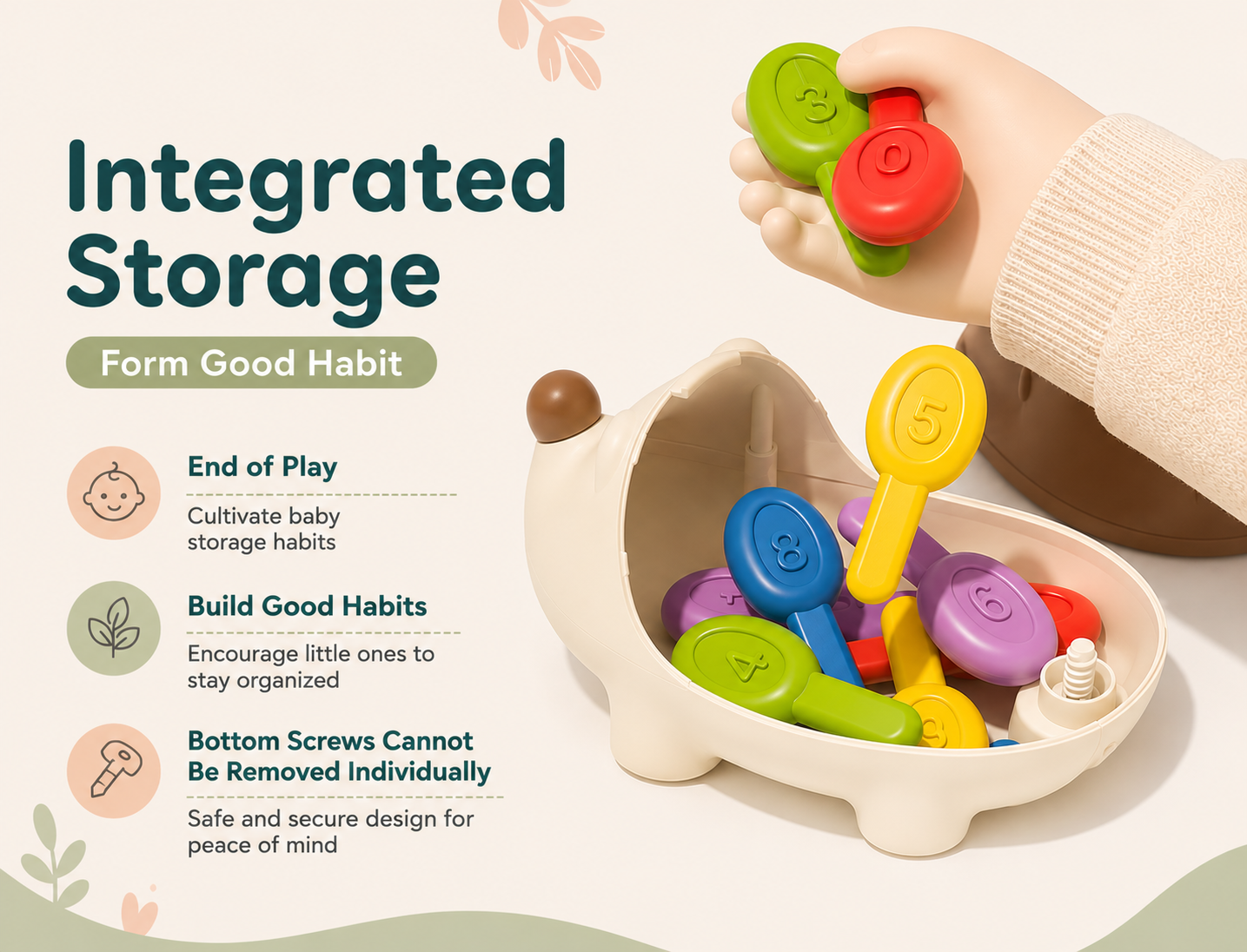 Little Hedgehog Early Learning Toy