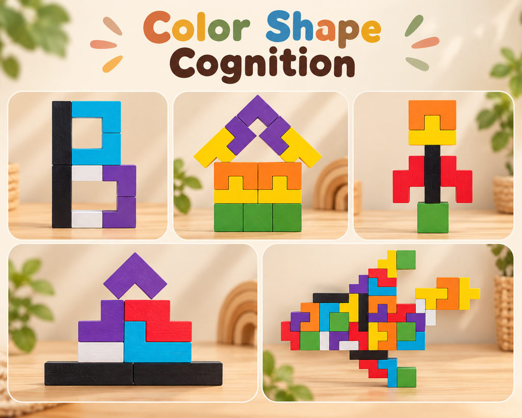 Wooden Tangram Puzzle Educational Toy