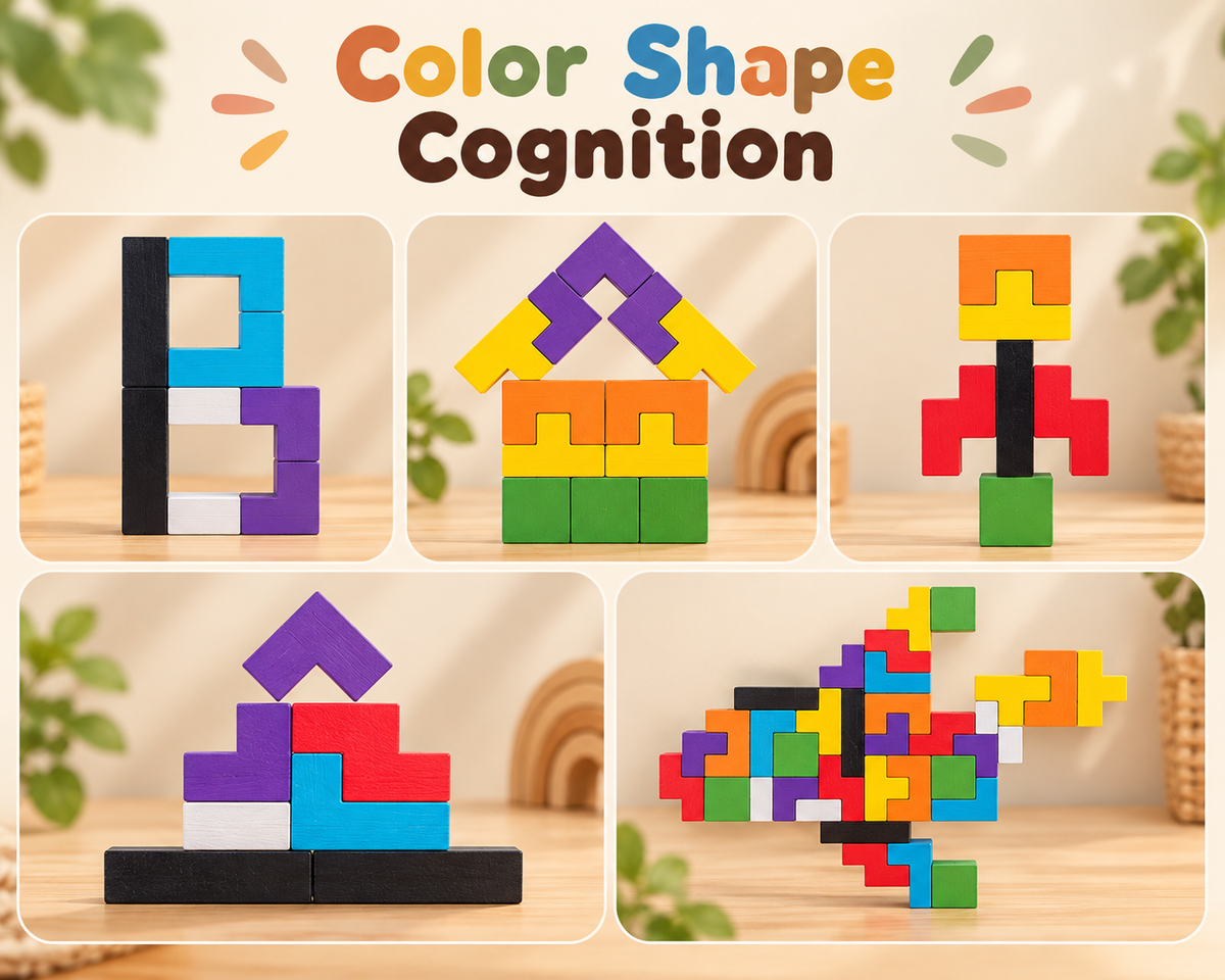 Wooden Tangram Puzzle Educational Toy