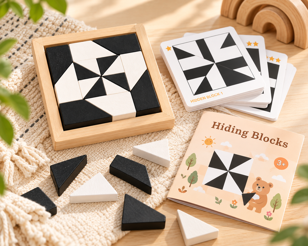 Wooden Blocks Brain Teaser Puzzle