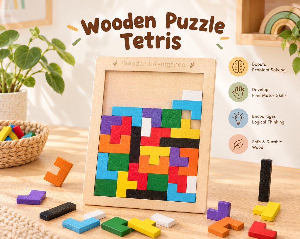 Wooden Tangram Puzzle Educational Toy