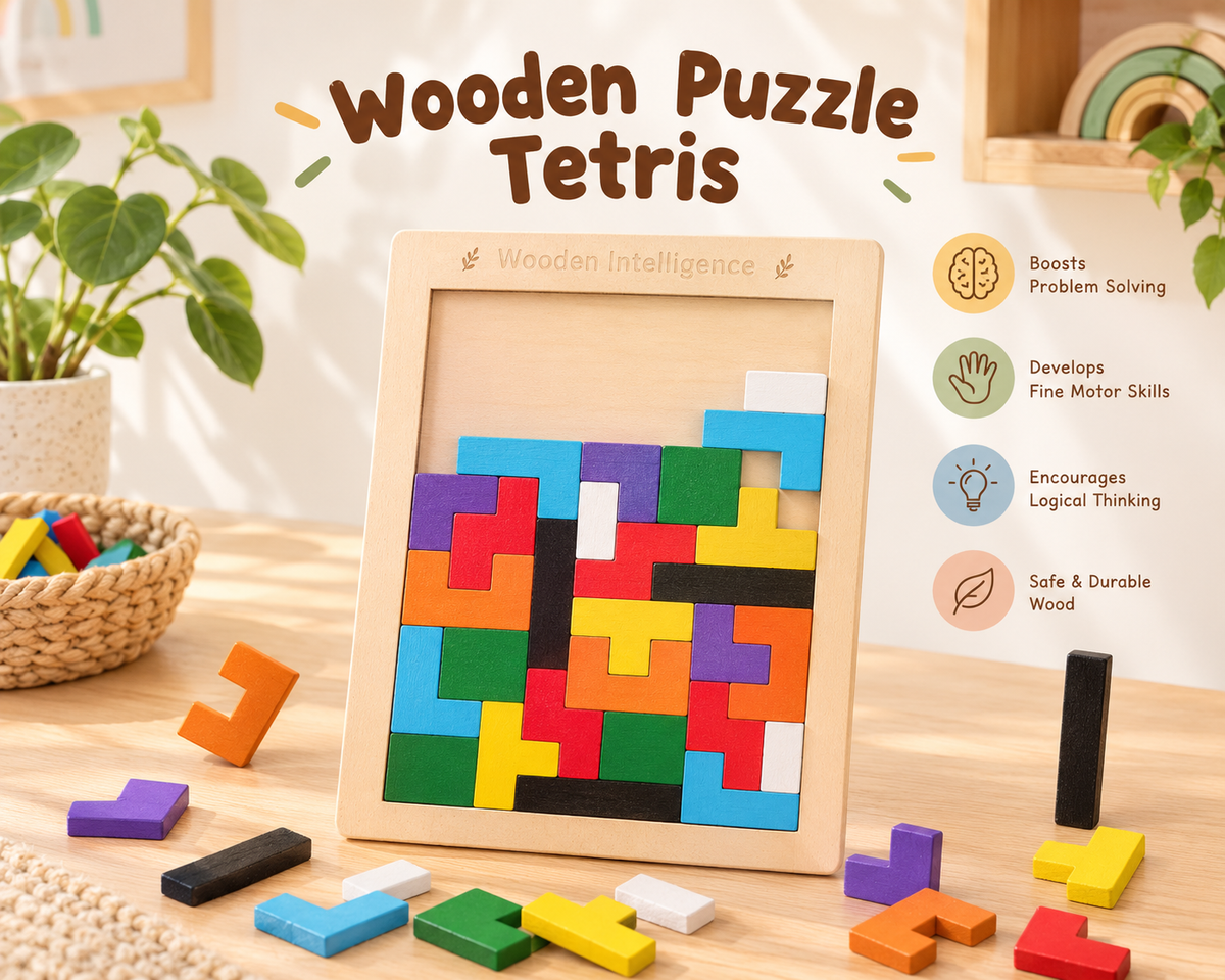 Wooden Tangram Puzzle Educational Toy