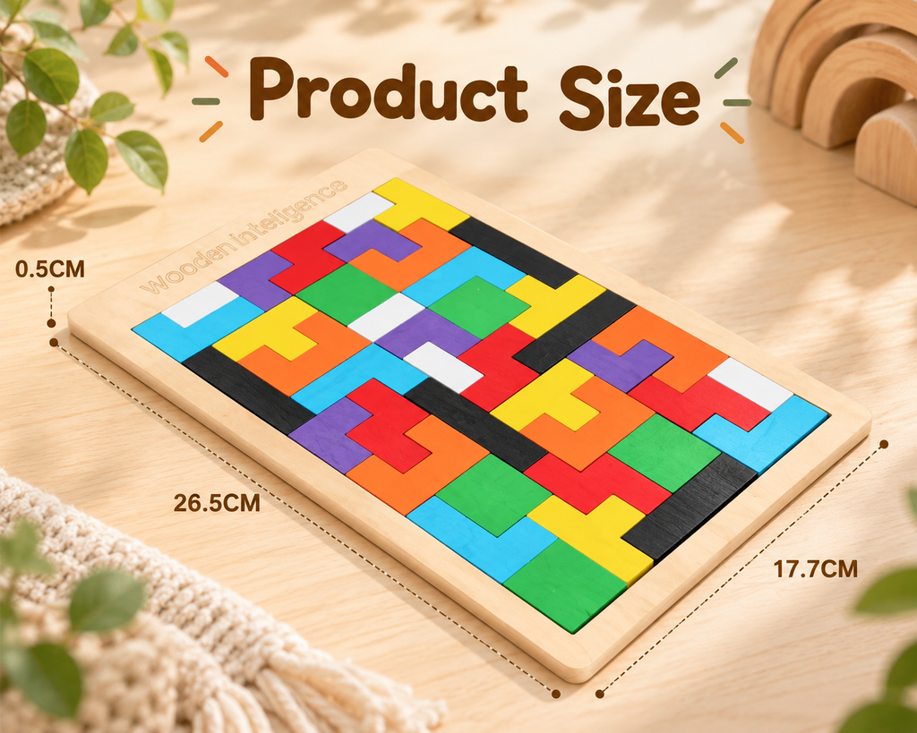 Wooden Tangram Puzzle Educational Toy